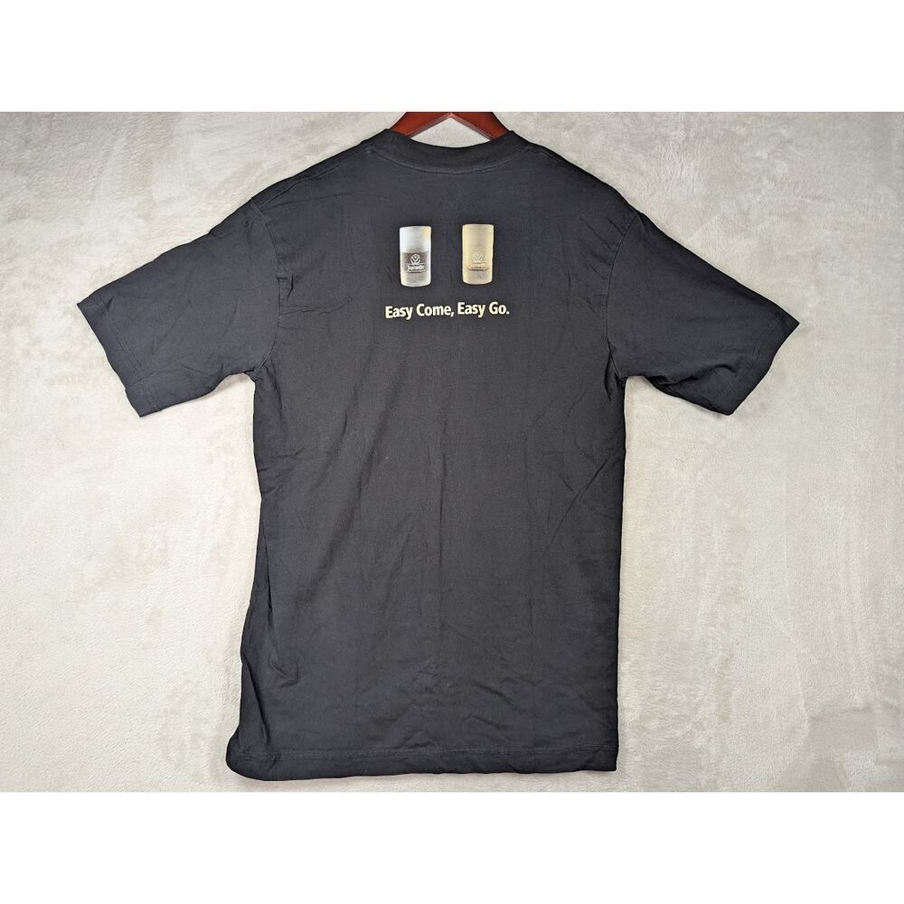 Jagermeister Mens Graphic Tshirt Easy Come Easy Go Black Size LARGE